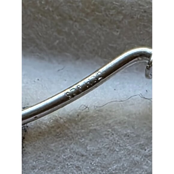 Sterling Silver 925 Hoop Earrings Classic Design 2-Inch Diameter‎ - Picture 3 of 5